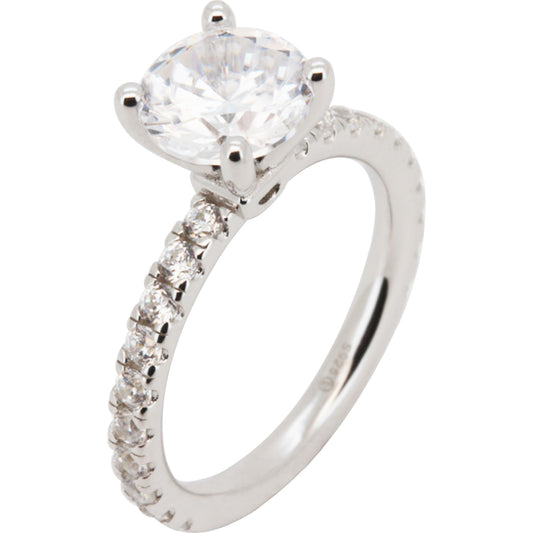 Solitaire Eternity Engagement Ring 6