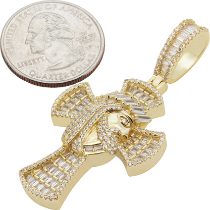 Jesus Face Cross Pendant