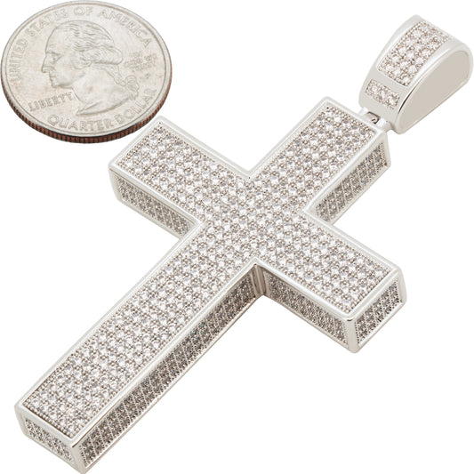 3D Rectangular Cross Pendant