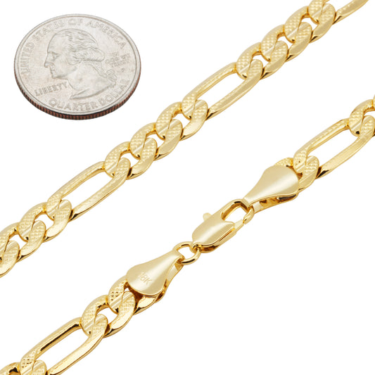 9mm Figaro Link Chain 24"