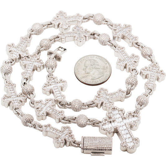 Cross Ball Link Chain 24"