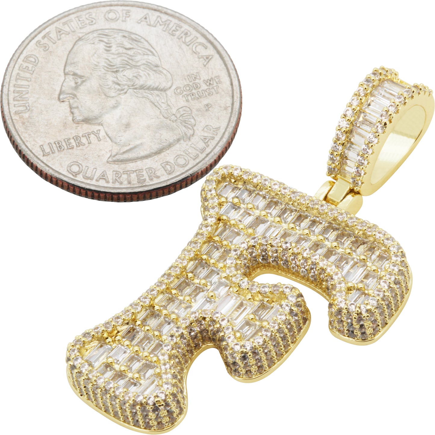 Bubble Letter F Pendant