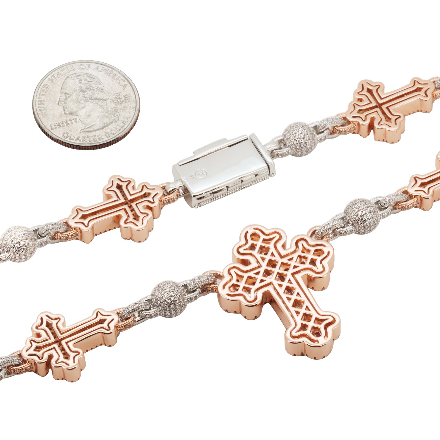 Cross Ball Link Chain 24"