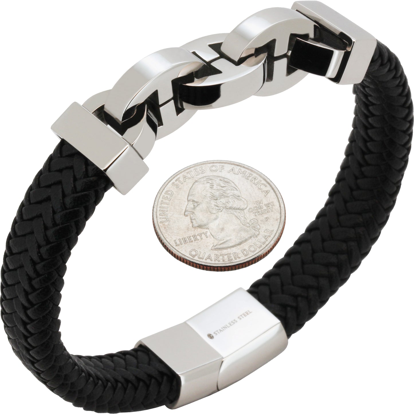 14mm Mariner Leather Bracelet 8”