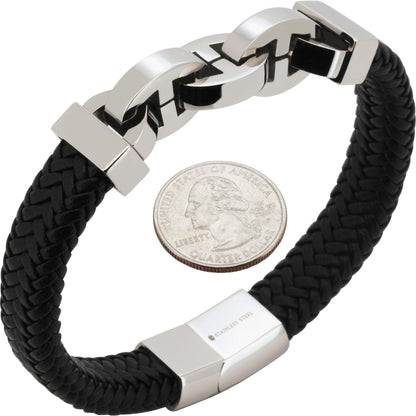 14mm Mariner Leather Bracelet 8”