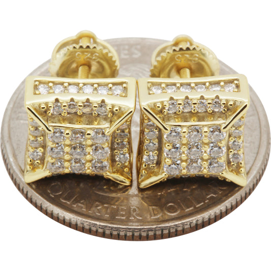 9.5mm Moissanite Square Studs