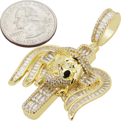 Jesus Angel Wing Cross Pendant