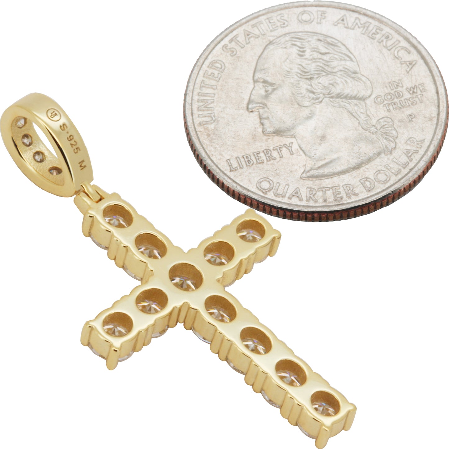 Moissanite Cross Pendant