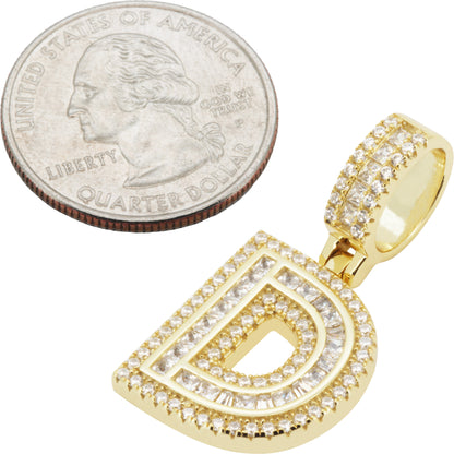 Block Letter D Pendant