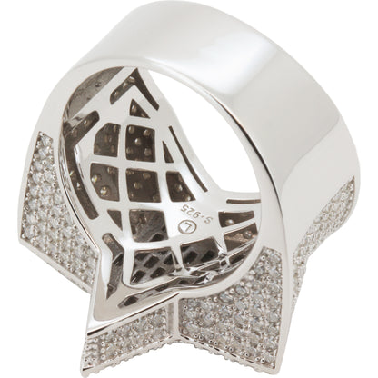 3.782ct Moissanite Star Ring Size 12