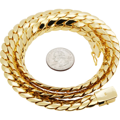 12mm Miami Cuban Link Chain 22"