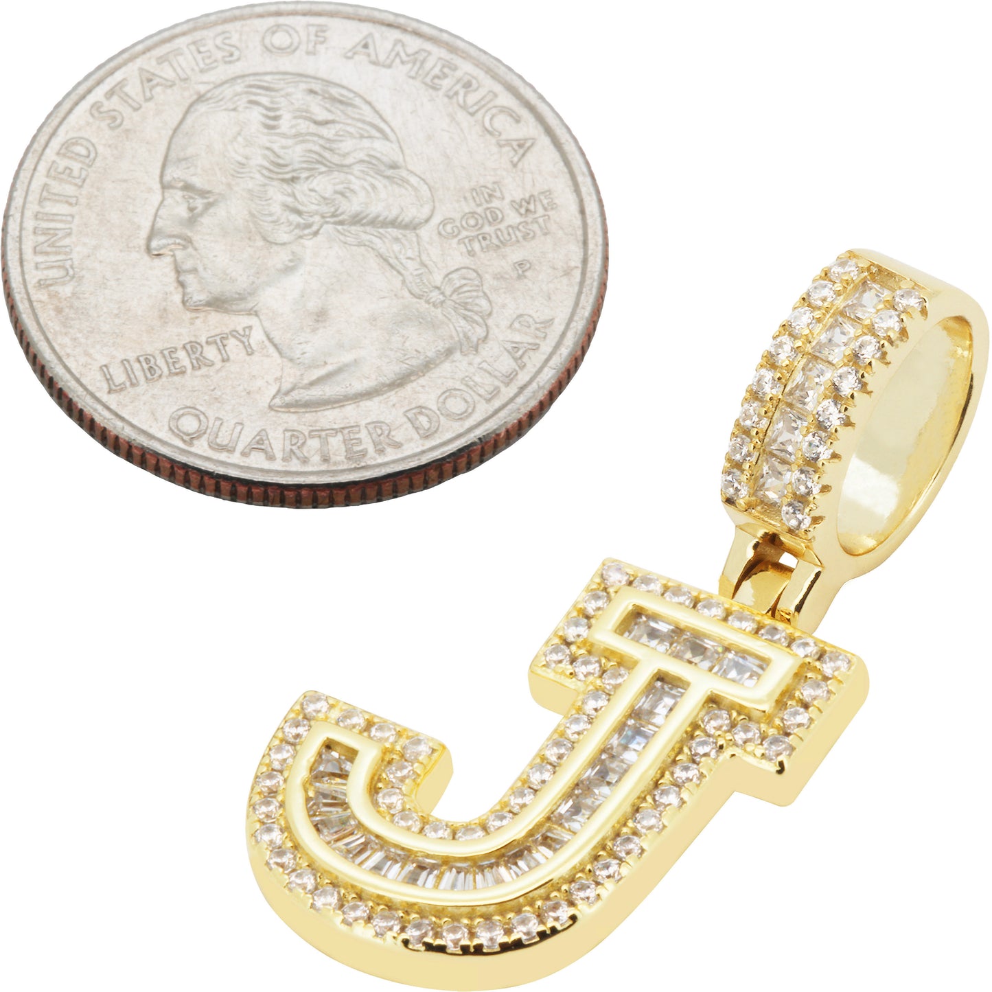 Block Letter J Pendant
