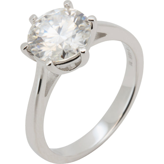 3ct Moissanite Engagement Ring Size 8