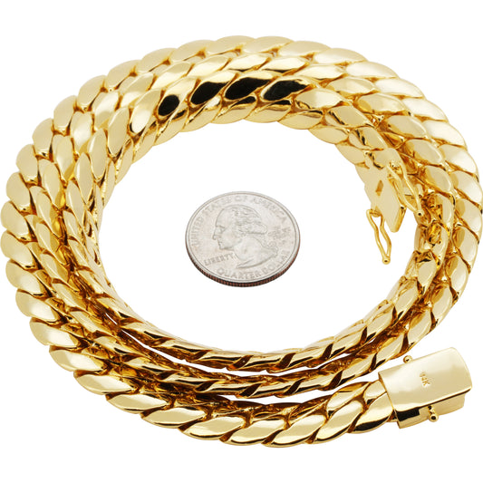 12mm Miami Cuban Link Chain 30"