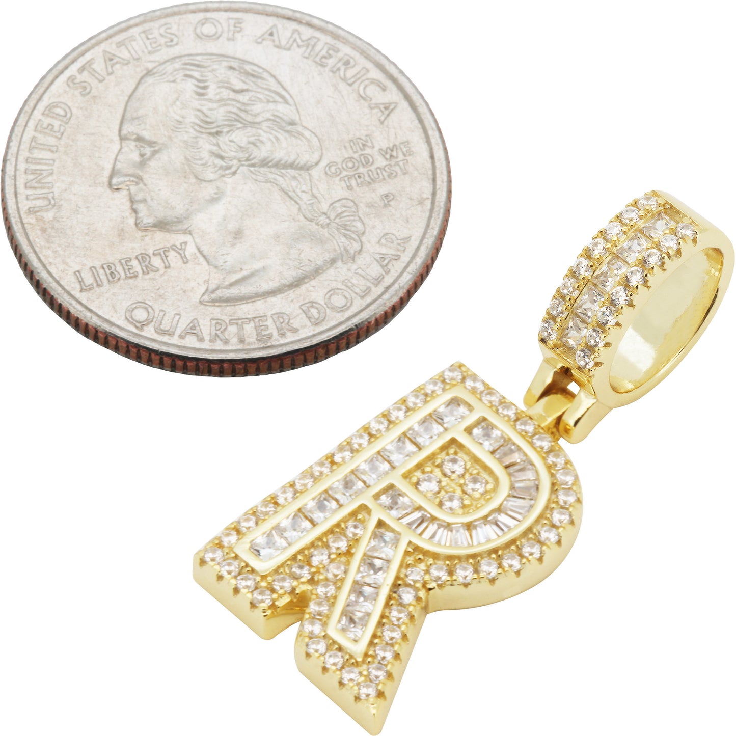 Block Letter R Pendant