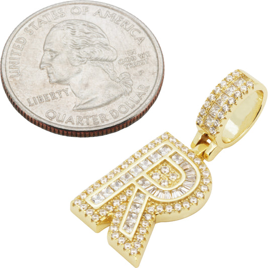 Block Letter R Pendant