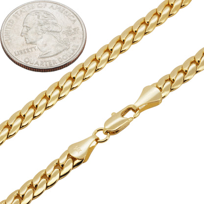 6mm Miami Cuban Link Bracelet 8"