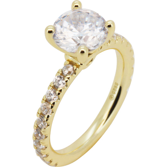 Solitaire Eternity Engagement Ring Size 6