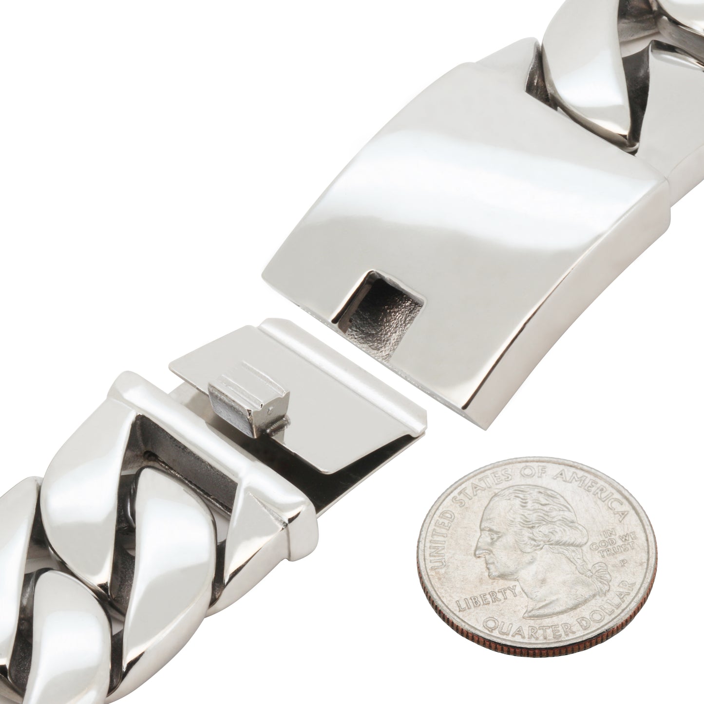 25mm Cuban Link Bracelet 9"