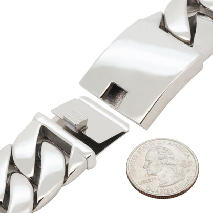 25mm Cuban Link Bracelet 9"