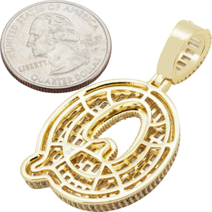 Bubble Letter Q Pendant