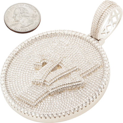 Quadruple Number 7 Circle Pendant