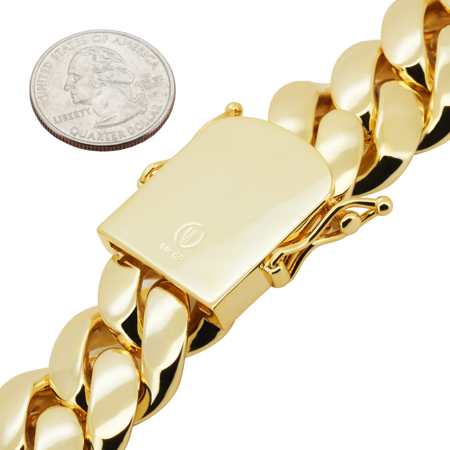 24mm Miami Cuban Link Bracelet 8"