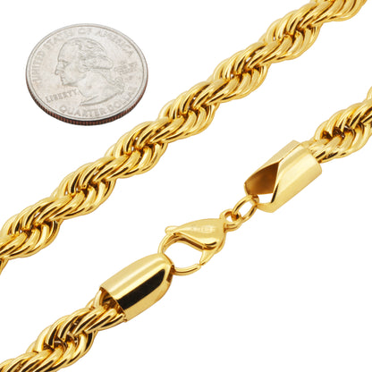 9mm Rope Chain 30"