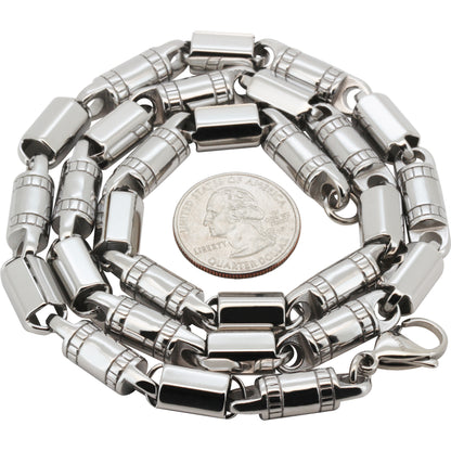 8mm Barrel Link Chain 24"