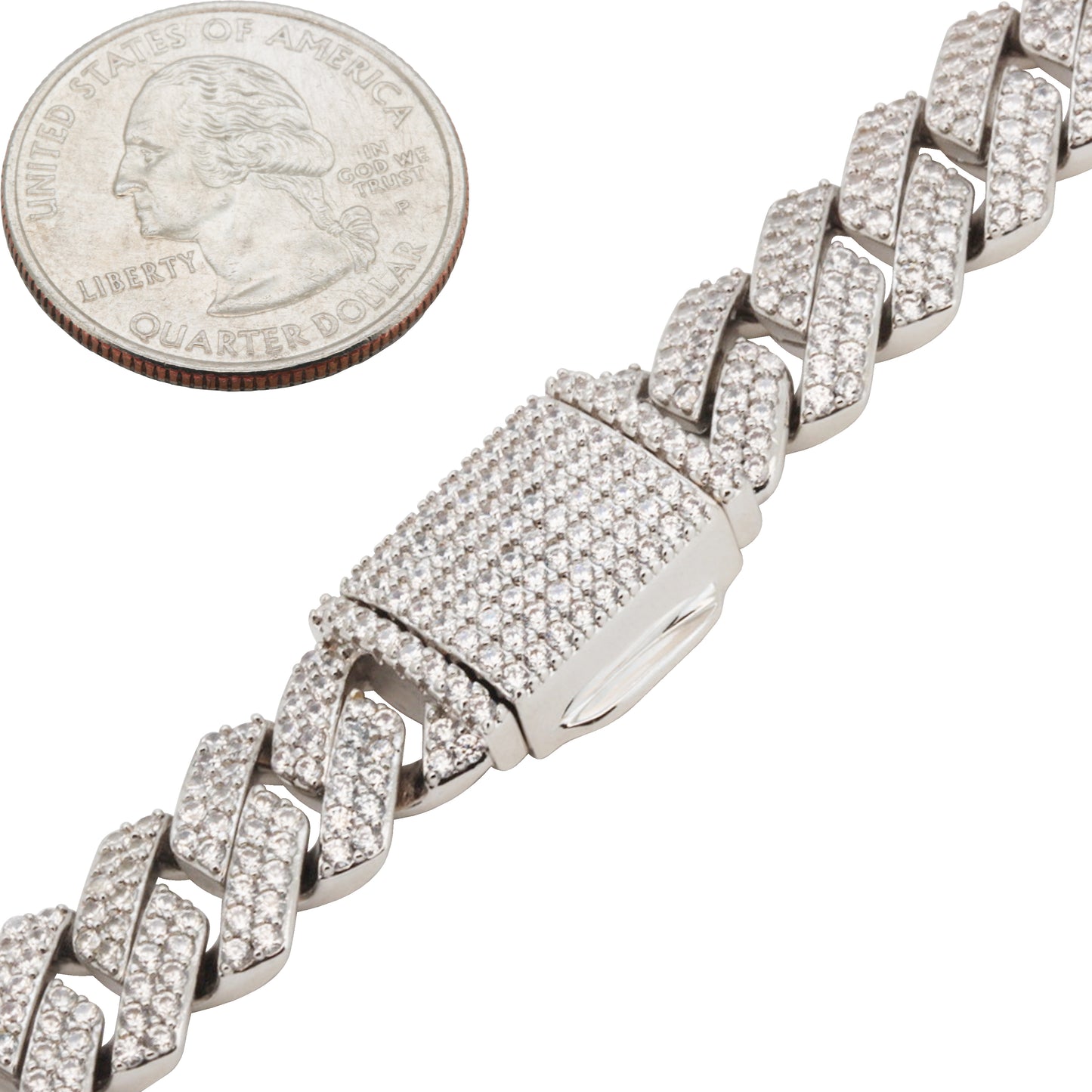 12mm Cuban Link Bracelet 8"