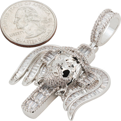 Jesus Angel Wing Cross Pendant