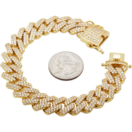 14mm Cuban Link Bracelet 8.5"