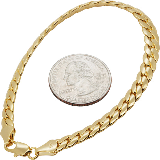 6mm Miami Cuban Link Bracelet 8"