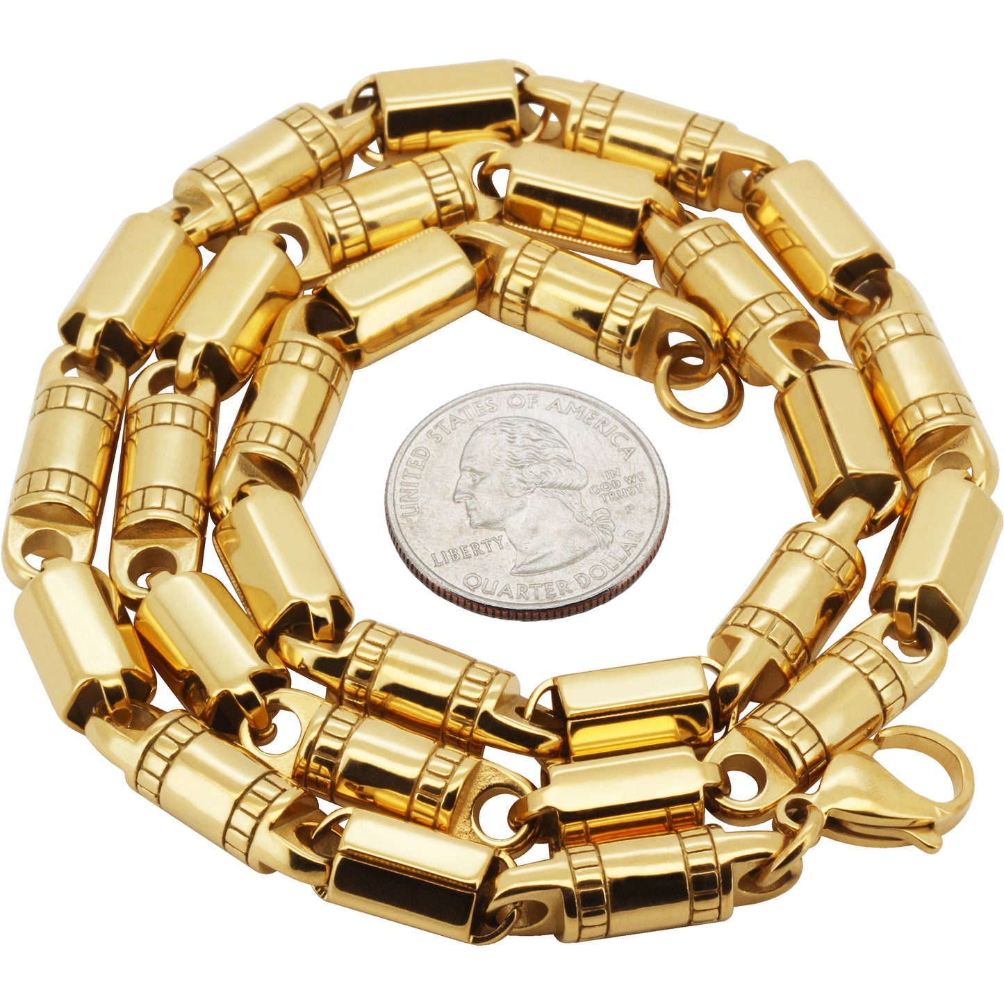 8mm Barrel Link Chain 24"