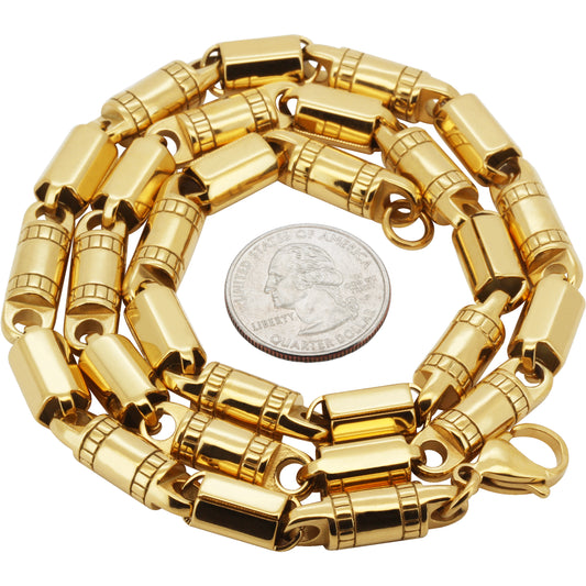 8mm Barrel Link Chain 24"