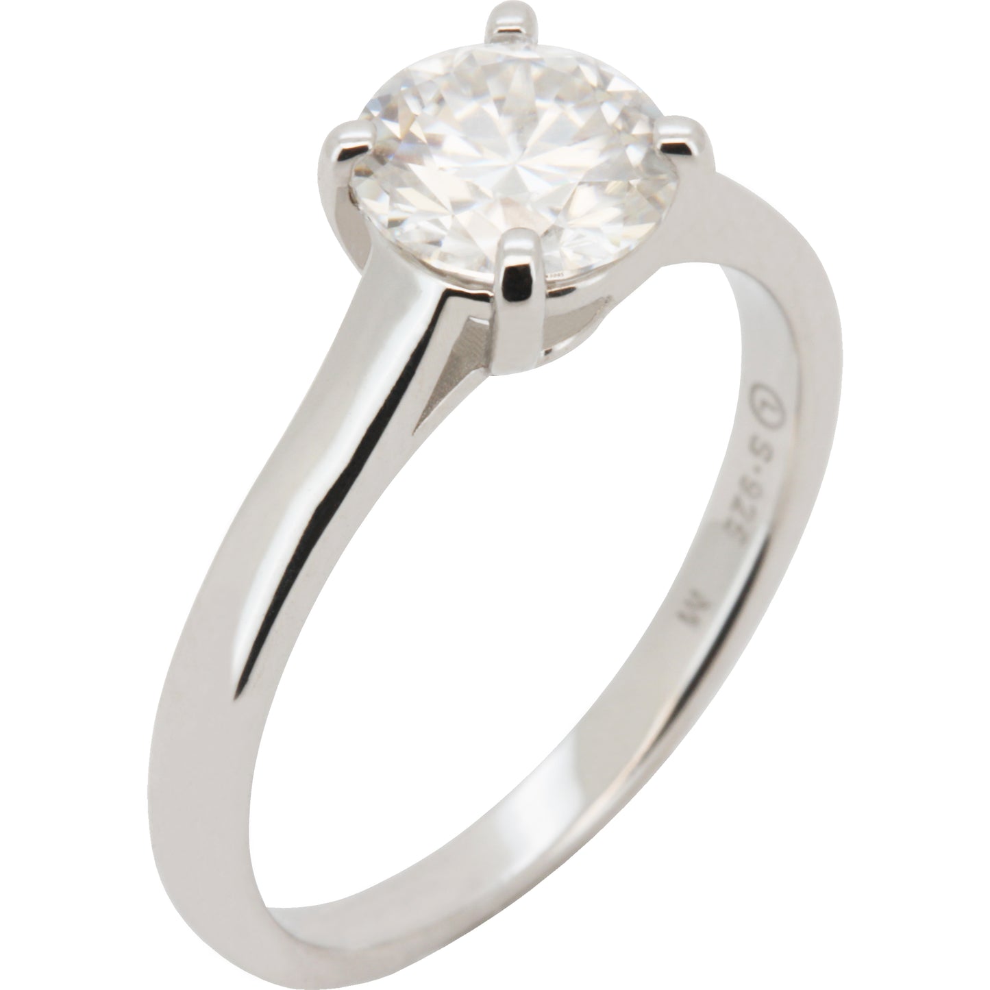 1.2ct Moissanite Engagement Ring Size 7