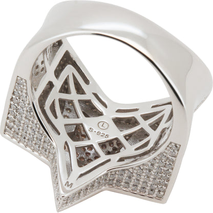 2.17ct Moissanite Star Ring Size 8