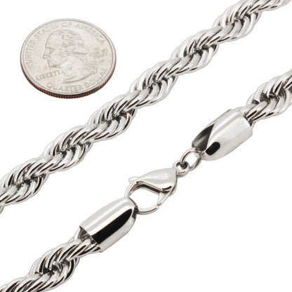 9mm Rope Chain 24"