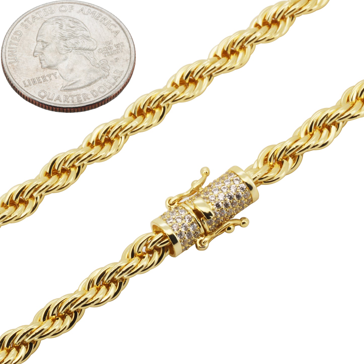 6mm Rope Chain 24"