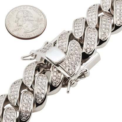 24mm Cuban Link Bracelet 9"