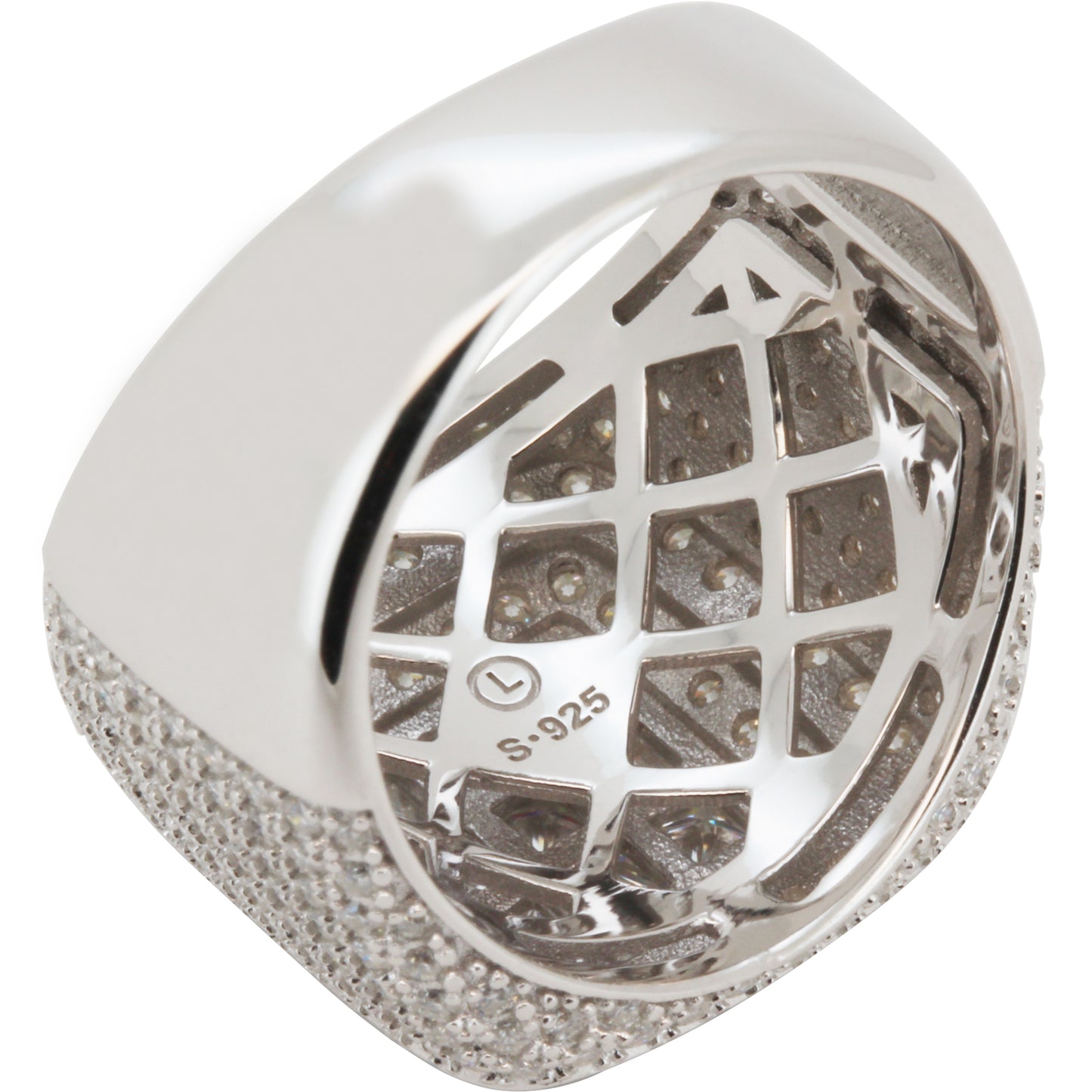3.13ct Moissanite Square Ring Size 10