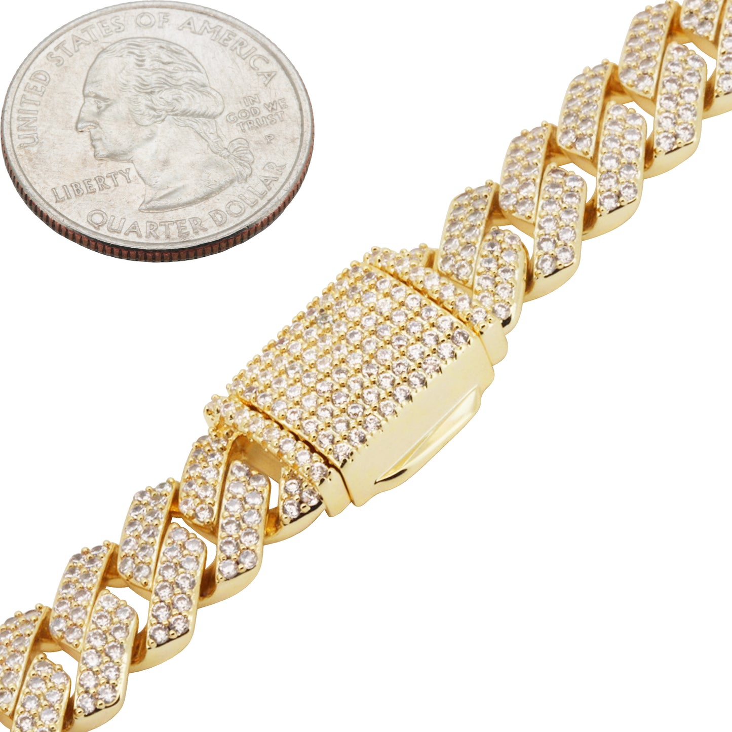 12mm Cuban Link Bracelet 8"