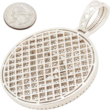 Quadruple Number 7 Circle Pendant