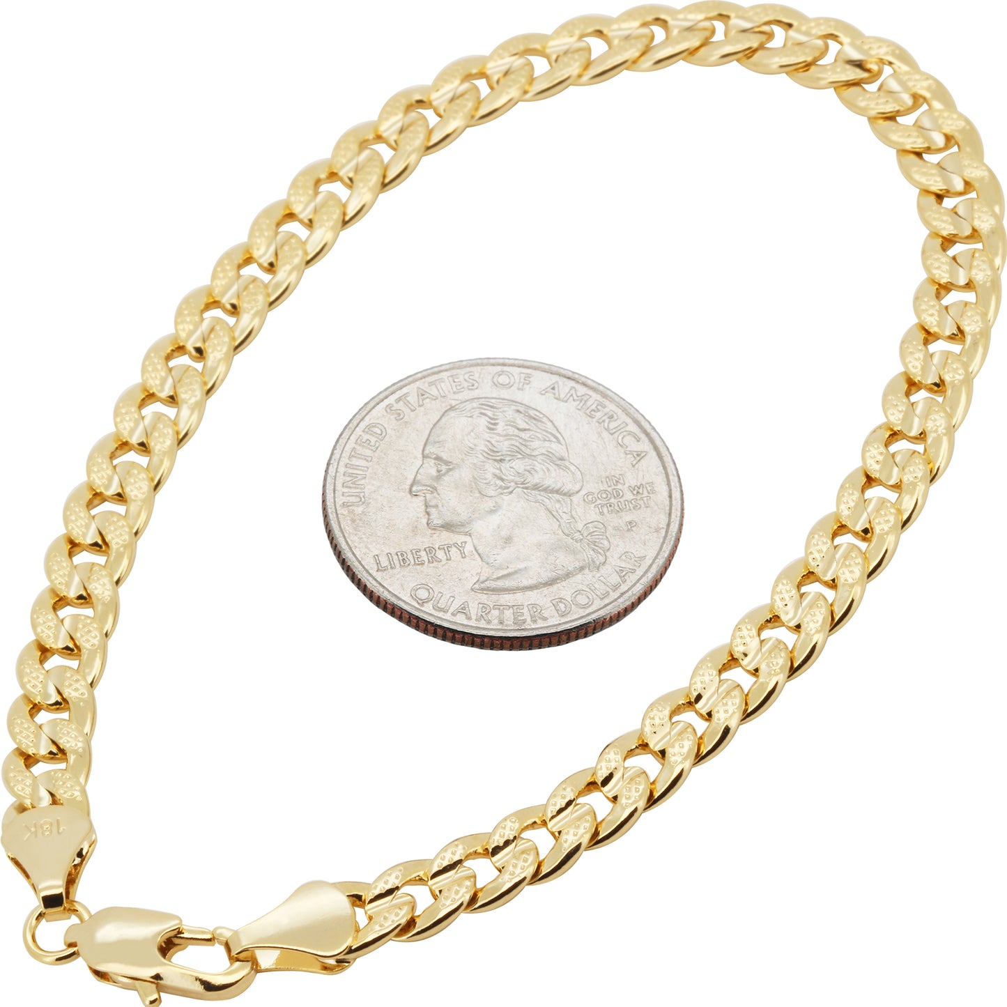 5mm Curb Cuban Link Bracelet 8"