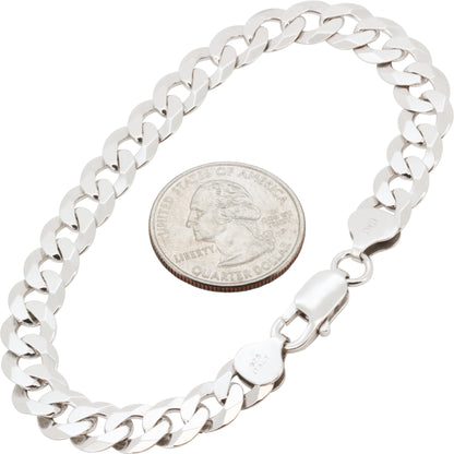 Curb Cuban Link Bracelet (925 Sterling Silver)