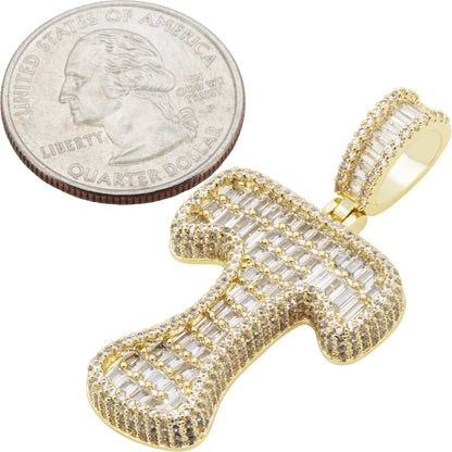 Bubble Letter T Pendant