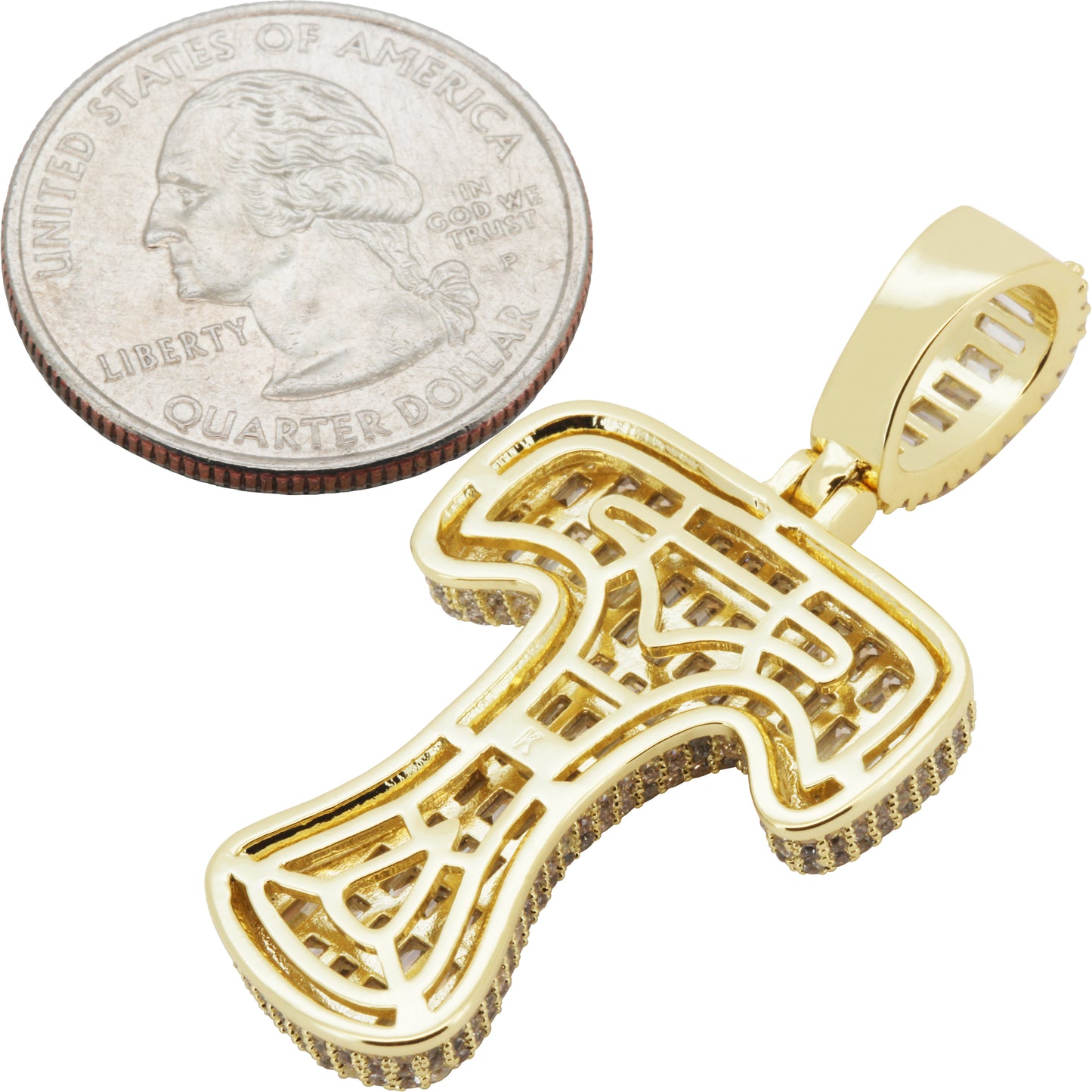 Bubble Letter T Pendant