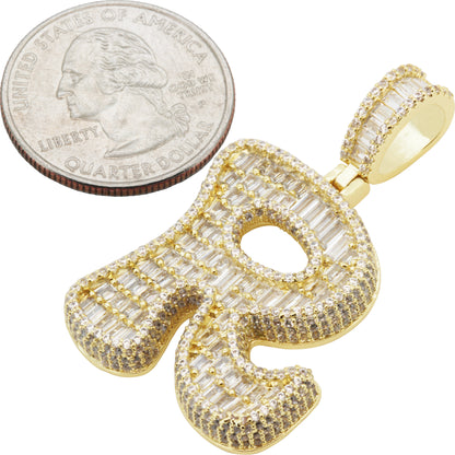 Bubble Letter R Pendant