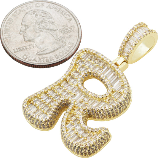 Bubble Letter R Pendant