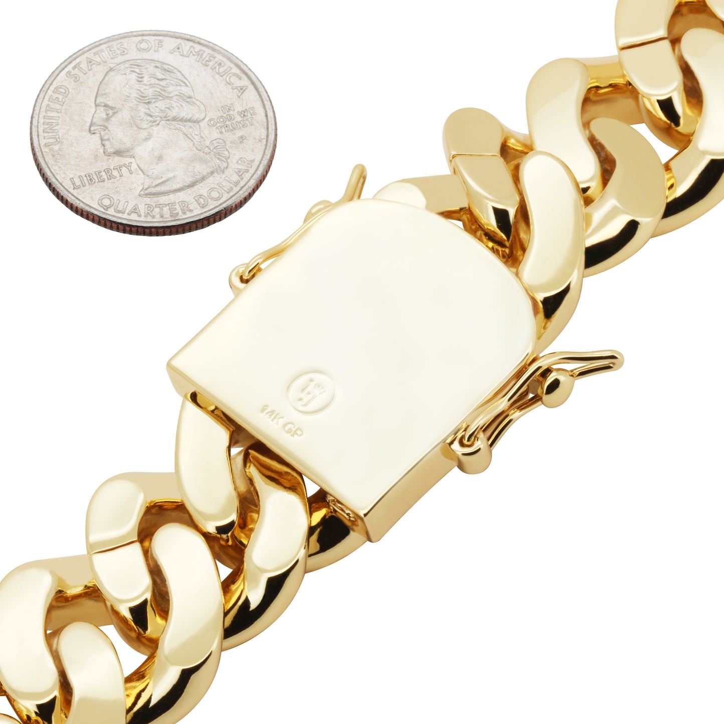 24mm Cuban Link Bracelet 9"